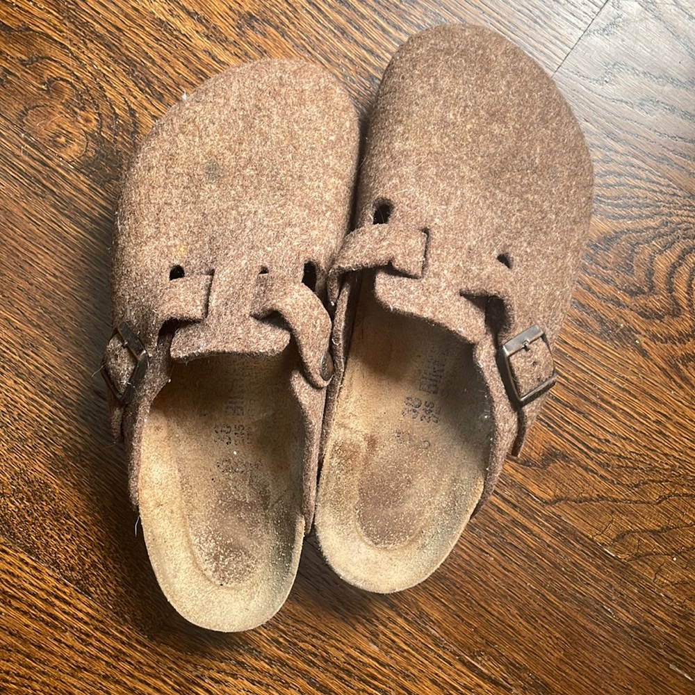Birkenstock Boston Wool Clogs size 38